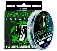 TrikFish Gator Braid 8 Strand Braided Fishing Line - No Fade Swamp Green - Strong, Smooth Casting, Thin Diameter - Saltwater & Freshwater Fishing Line - 10-100 lb Test - Trik Fish Braid