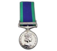 Trikoty Full SIZE GENERAL SERVICE MEDAL WITH NORTHERN IRELAND CLASP - NI GSM 1962 REPRO