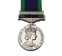 Trikoty General Service Medal with South Arabia Clasp Full Size GSM 1962 ER II REPRO Military