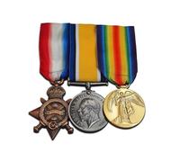 Trikoty WW1 Military Medals Trio 1914-15 Star British War Medal & Victory Medal Full Size Reproduction
