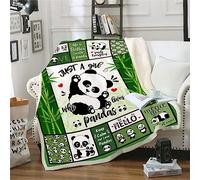 TRIKPTEY Panda Blanket, Panda Gifts Blanket, Cute Cartoon Panda Gifts for Girls Womens Kids, Bamboo Panda Bear Throw Blanket for Couch Bed Sofa, Soft Cozy Fleece Pandas Decor Blanket 50" x 60"