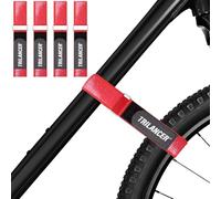 Trilancer Adjustable Bike Rack Straps 4 Pack - 66 x 3.8cm Wheel Stabilizer Straps with Hook and Loop Fastening and Anti-Slip Coating - for Car Bike Racks, Wall Mounts, Transport and Storage