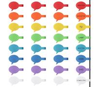 Trilancer Cord Cable Labels, Multicoloured Write-On Cable Tags Labels