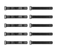 Trilancer Elastic Cinch Straps with Anti-Slip Strips, 9’’ x 1.2’’ (10 Pack) Heavy Duty Multipurpose Hook and Loop Straps for Extension Cords, Cables, Ropes,Hoses, Bike,Pant Garters,Garage and Workshop