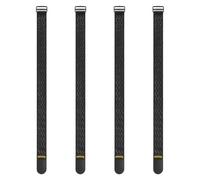 Trilancer Elastic Cinch Straps with Anti-Slip Strips, 81x 5cm (4 Pack) Multipurpose Hook and Loop Bundling Straps for Hose, Cords, Bike, Luggage, Camping, Yoga Mats