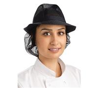 A654-L Trilby Hat with Snood, Navy Blue