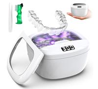 Triler Rechargeable Ultrasonic Retainer Cleaner, 43kHz Wireless Denture Cleaner with 140ml Tank and IPX5 Waterproof Design for Aligners, Mouth Guards, Retainers and Toothbrush Heads