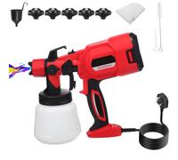 TriLine Paint Sprayer Gun, 650W DIY Electric HVLP Handheld Spray, 900ML Detachable Container for Garden Fence, Walls and Ceilings Home Painting, 3