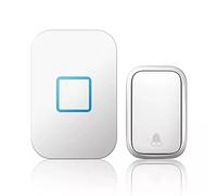 TriLine Self-Powered Wireless Doorbell, Waterproof Cordless Chime, No Battery Required Door Bell Kit with 150M Range LED Indicators, 500 ft Remote 5 Volume Levels 60 Melodies