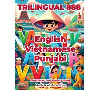 Trilingual 888 English Vietnamese Punjabi Illustrated Vocabulary Book: Help your child become multilingual with efficiency