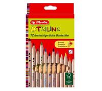 Herlitz FSC Trilino Triangular Coloured Pencils (12 Pieces)