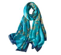 Trillion London® Silk Shawl Birthday Gifts for Women - Designer Silk Scarf | 180x90cm Large Wrap, Soft & Lightweight, Smooth Finish, Perfect for Spring, Summer, Autumn & Layering in Winter