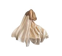 Trillion London® Spring Collection | Designer Silk Scarf For Women | Lightweight Neck Scarves | Shawl Wraps | Beige & Brown | Suitable for Daily Life | Travelling & Gifting | Smooth & Soft Finish