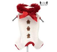 Trilly Tutti Brilli Dylan Quattrozampe Angora with Hood, White, XS