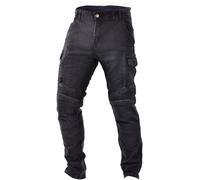 Trilobite Acid Scrambler Doublelayer Motorcycle Jeans, black, size 32 36 for Men