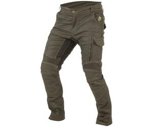 Trilobite Acid Scrambler Doublelayer Motorcycle Jeans, green-brown, size 32 34 for Men