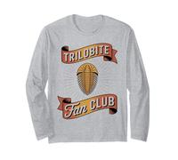 Trilobite Enthusiast Vintage Circle Logo Fossil Club Design Long Sleeve T-Shirt