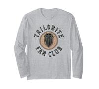 Trilobite Enthusiast Vintage Circle Logo Fossil Club Design Long Sleeve T-Shirt