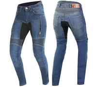Trilobite Parado Blue Skinny Ladies Motorcycle Jeans, blue, size 26/34