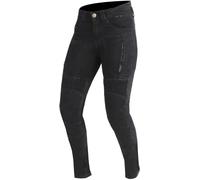 Trilobite Parado Black Monolayer Slim Ladies Motorcycle Jeans, black, size 32/34