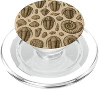 Trilobites Fossils and Rocks Pattern for Fossil Hunters PopSockets PopGrip for MagSafe