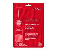 Trilogy Fresh-Blend Revitalising Hydra-Mask, Hyaluronic Acid & Rosehip Oil, One Sheet