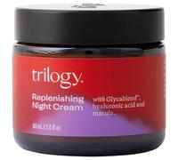 Trilogy Replenishing Night Cream, Anti-Ageing Moisturiser, 2 Fl Oz | Overnight renewal reduces the look of fine lines with Co-enzyme Q10, Hyaluronic Acid, Marula Oil & Vitamin E, pregnancy safe