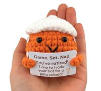 TriluckyDeco Pickleball Retirement Gifts for Women Men, Unique Funny Pickle Ball Lover Gift Ideas for Retired Coworkers/Her/Him/Dad/Mom/Boss/Coach, Party Balls Crochet Decoration Gag Novelty Present
