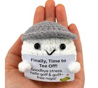 TriluckyDeco Retirement Gifts for Men Women Who Golf/Retired Boss Coworkers Dad Golfers, Gag Novelty Funny Gift for Him/Her Co Workers Husband Wife Mom, Unique Party Balls Crochet Present Decoration