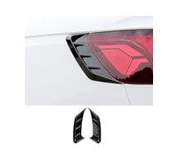 Trim Cover For A4L RS4 2020-2023 Models Style Front Headlight Eyebrow Trim Exterior Upgrade Lamp Stickers(Rear-carbon fiber pattern)