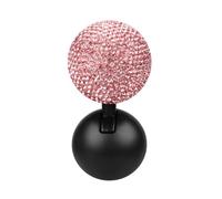 Trim Cover for Single Piece Car Push Start Button Crystal Look, Pink | Trim Cover