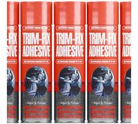 Trim Fix High Temp Spray Adhesive 7 x 500ml, Headliner & Carpet Glue | Heat Resistant to 110°C | Covers Approx 14m² | Bonds Fabric, Foam, Vinyl, Leather & Plastics | Dries Clear, Water Resistant