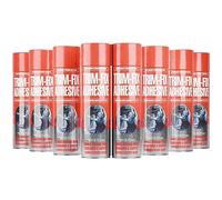 Trim Fix High Temp Spray Adhesive 8 x 500ml, Headliner & Carpet Glue | Heat Resistant to 110°C | Covers Approx 16m² | Bonds Fabric, Foam, Vinyl, Leather & Plastics | Dries Clear, Water Resistant