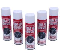 Trim Fix High Temperature Automotive Adhesive Spray - Multi-Surface Glue for Wood, Metal, Plastic, Glass, Rubber & Carpet - 500ml - Pack of 12