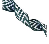 Trim Fringe for Sewing，DIY Crafts Making, 5Meters 38mm Webbing Tapes Ethnic Ribbon for Bag Strap Backpack Belt Bias Band DIY Luggage Accessories(Green)