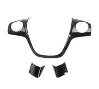 Trim Interior Decal Car Carbon Fiber Steering Wheel Decoration For FOCUS 3 For MK3(2012-2017) For KUGA 2013-2015 Trim Auto Parts(Carbon 3pcs)