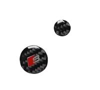 Trim Interior Decal Car Center Console Knob Carbon Fiber Stickers for A6 for A7 2012-2018 Automotive Interior Stickers Trim Auto Parts(Black Style A)