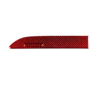 Trim Interior Decal for A6 S6 C6 2005-2011 Carbon Fiber Co-Pilot Glove Box Cover Panel Strip Sticker Car Accessories Interior Modification Trim Auto Parts(Red LHD)