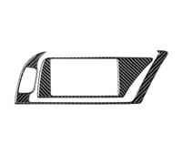 Trim Interior For A4 For B8 For A5 For S5 Car Center Console Navigation CD Panel Air Outlet Cover Trim Sticker Interior Carbon Fiber Accessories Car Interior Decoration(RHD style A)