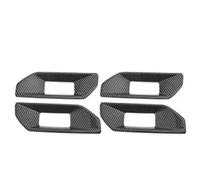 Trim Interior For For Ranger For Wildtrak T9 2023 2024 Carbon Fiber Interior Overlay Covers Upgrade Inner Decoration Parts LHD RHD Available Car Interior Decoration(DoorHandle Cover)