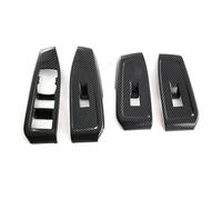 Trim Interior For For Ranger T9 2023 2024 Carbon Fiber Look Car Interior Cover Trim Panel Decoration Car Interior Decoration(Window Switch (RHD))