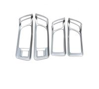 Trim Interior For Land For Rover For Discovery For Sport 2015-2019 ABS Silver/carbon Fiber Car Interior Door Handle Frame Cover Trim Sticker Car Accessories Car Interior Decoration(Silver)