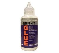 Hi-Tack Trim-It Embellishing Glue 60ml - Quick-Set, Clear, Non-Toxic Adhesive for Beads, Sequins, Pearls, Rhinestones & Pom Poms - Safe for Fabrics, Hand & Machine Washable