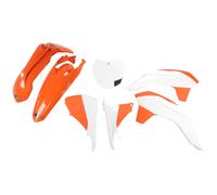 Trim Kit 7-piece UFO PLAST trim kit plastic orange/ white for KTM SX 250ccm 16