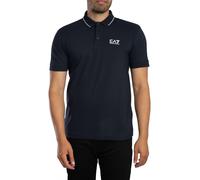 Trim Logo Polo Shirt Blue L