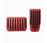 trim parts Car Aluminum Non-Slip Foot Pedals Pads Brake Accelerator Pedal Covers For Tesla For Model 3 Y Replacement Parts(Rosso)