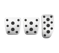 trim parts Stainless Steel Accessories Car Gas Brake Pedal Pads No Drill AT MT For Vios 2014 2015 2016 2017 +(MT)