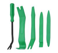 Trim Removal Tool for Auto, 5 Pcs Car Pry Tool Kit, Clip Fastener Remover Set for Panel Door Window, Plastic Installer for Vehicle Dashboard Radio Audio, Car Interior Removal Tools (Green)