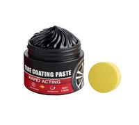 Trim Restorer Automotive, Weather Resistant Agent, 75g Long Lasting Shine, with Sponge Applicator, Black Tire Restoring Tool, for Auto Interior Dashboards Truck SUV RV Van Exterior Maintenance