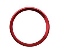Trim Ring Steering Wheel Center Circle Ring Sticker Cover For Mercedes For Benz GLK-Class X204 For CLA-Class W117 GLA-Class X156 Panel Frame(Red)